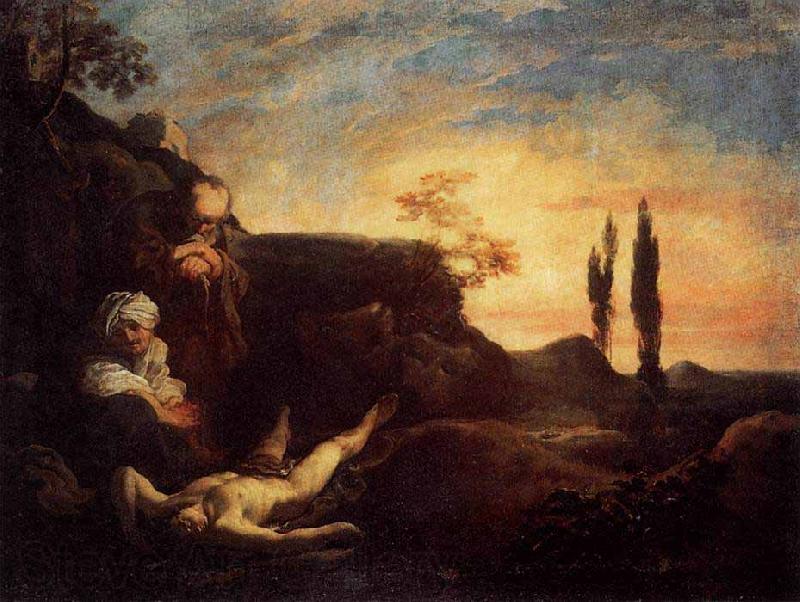 LISS, Johann Adam and Eve Mourning for Abel Spain oil painting art
